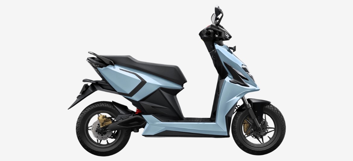 Simple One electric scooter in Azure Blue colour