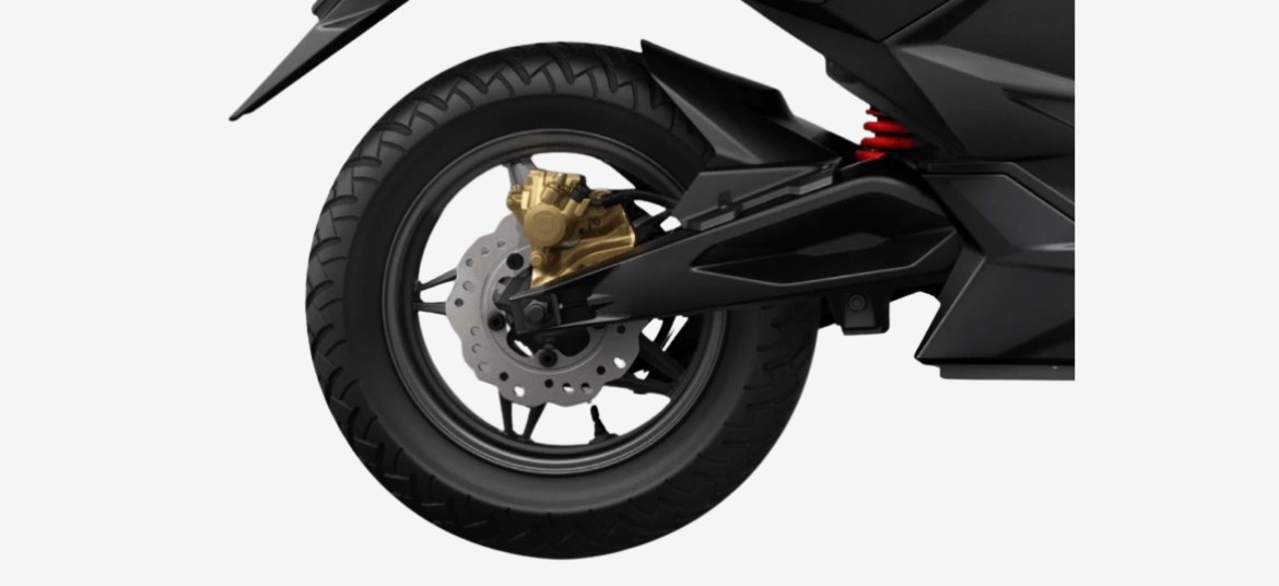 Simple One rear tyre and brake setup