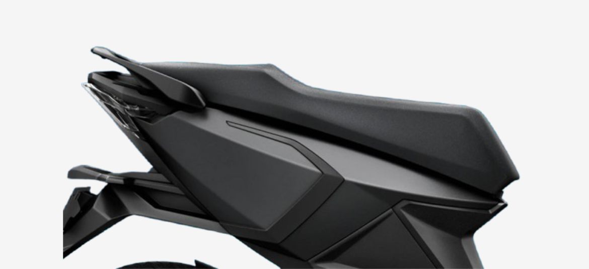 Simple One S seat and side body panel close-up