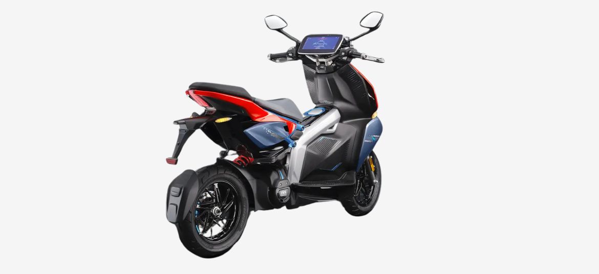 TVS X electric scooter isometric view