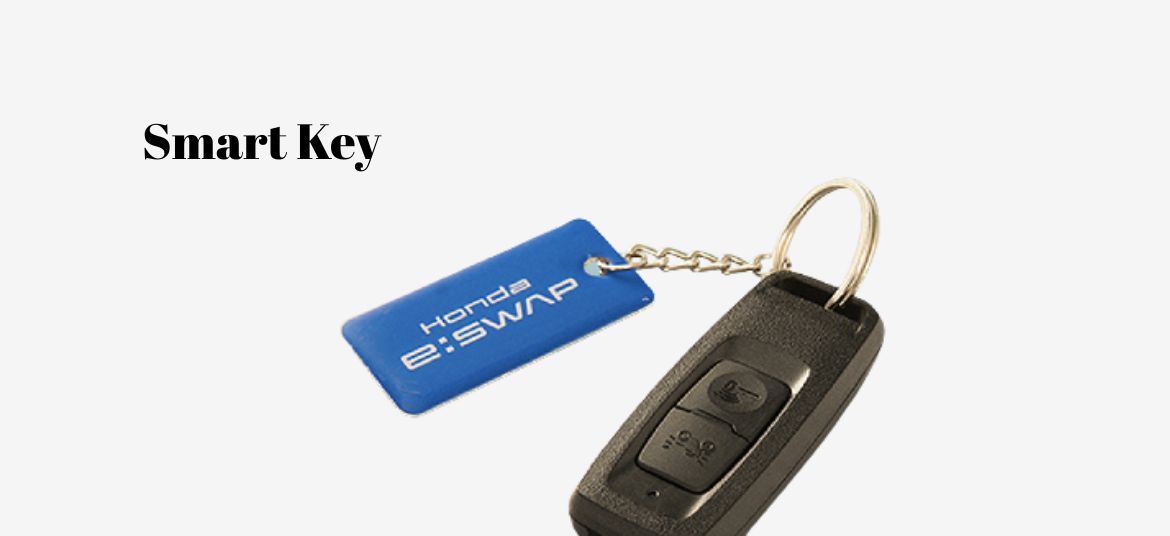 Honda Activa e smart key with smart unlock start and anti theft features