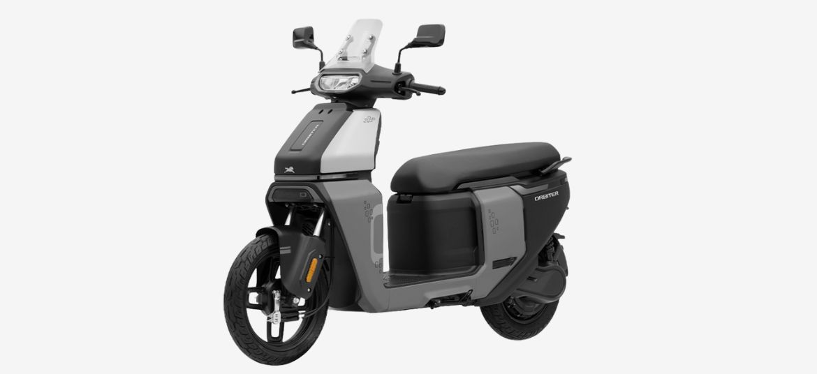 TVS Orbiter electric scooter in Lunar Grey colour