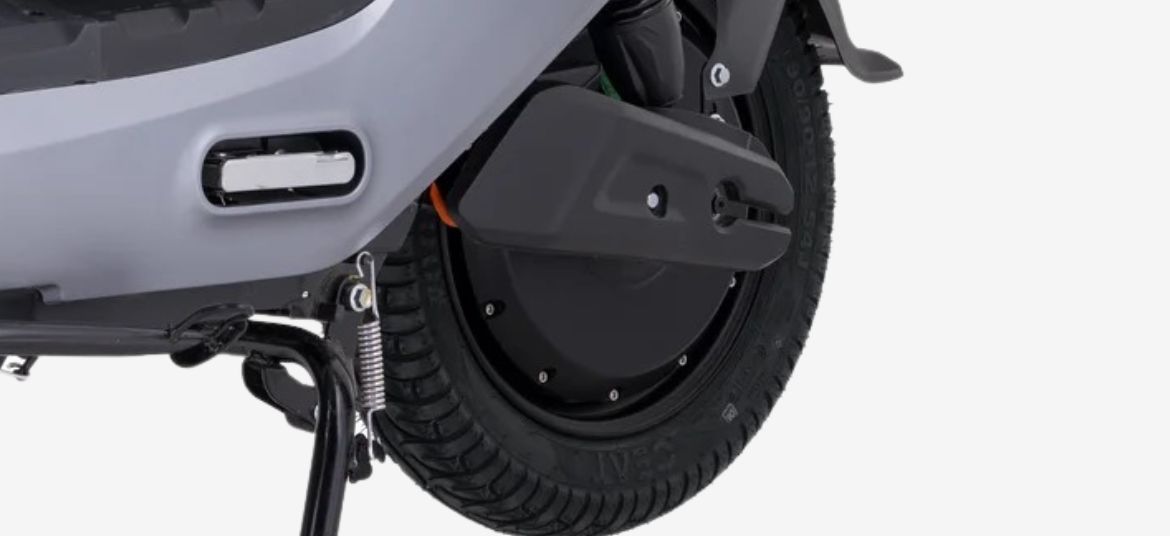 Lectrix ZYRO LA 60V rear wheel with tubeless tyre and BLDC Hub motor designed for stable city road performance