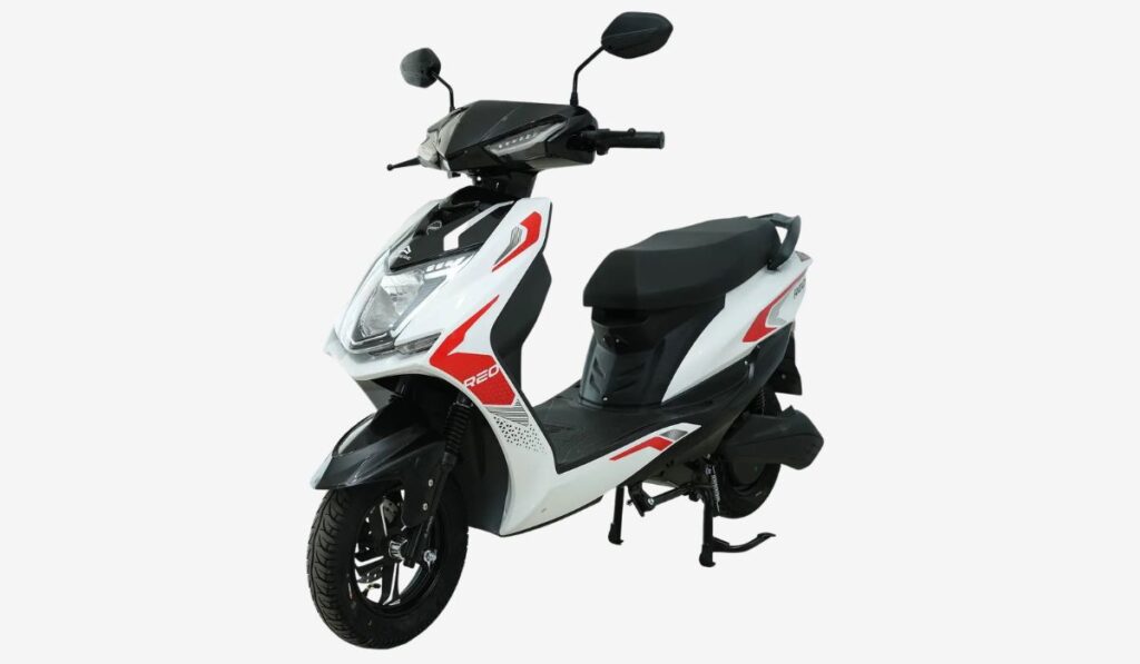 Ampere Reo 80 electric scooter side profile design – affordable electric scooter under budget