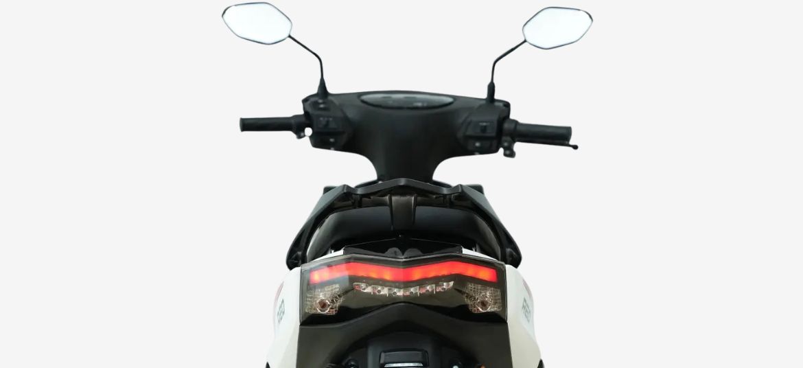 Ampere Reo 80 electric scooter rear design and tail light styling