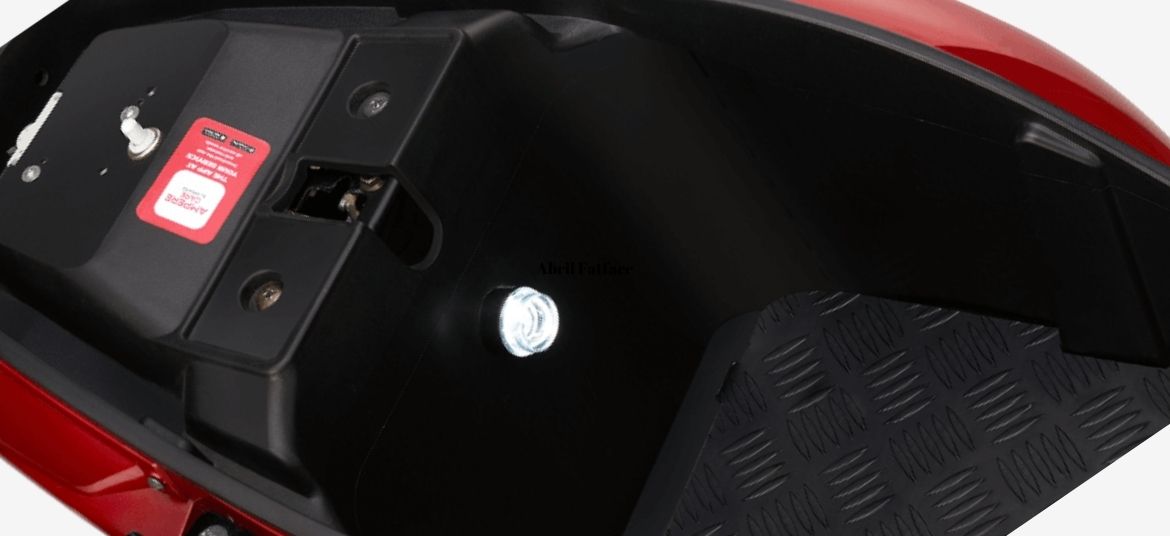 Ampere Magnus Neo boot space under seat storage capacity electric scooter India daily utility