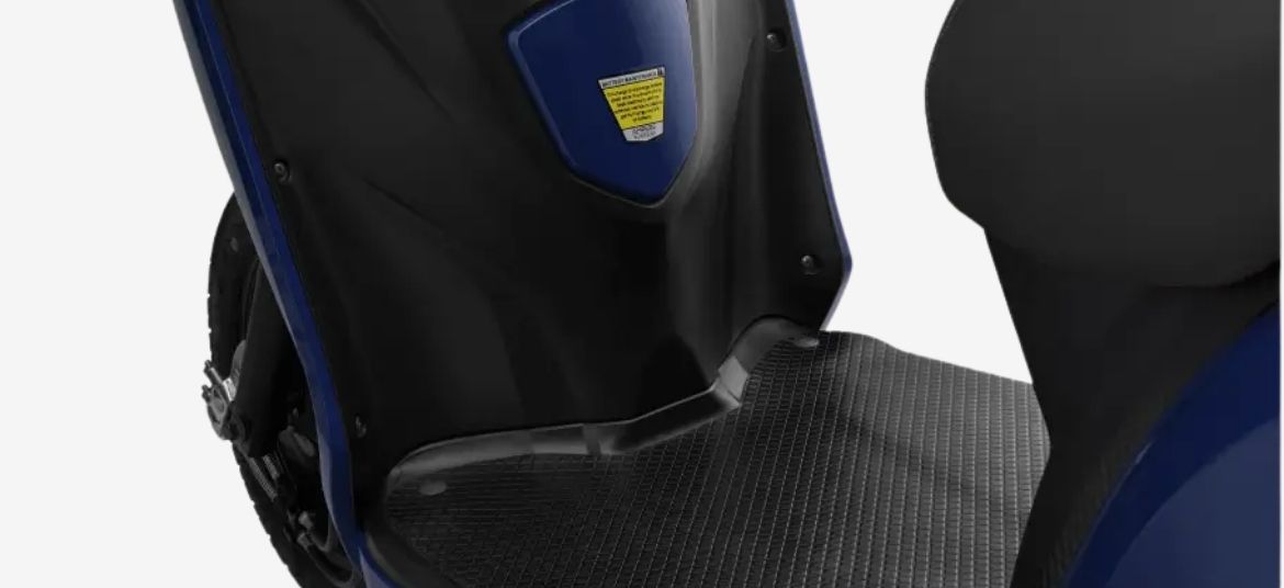 Ampere Magnus Neo wide footboard design electric scooter comfortable riding space India