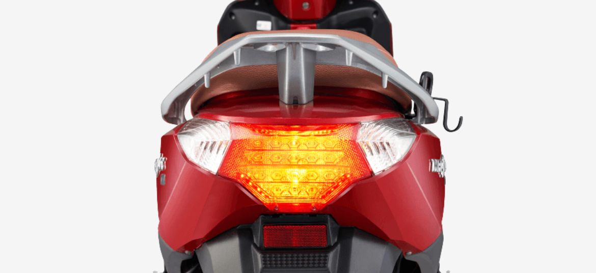 Ampere Magnus Neo tail light design rear LED lighting electric scooter India night visibility