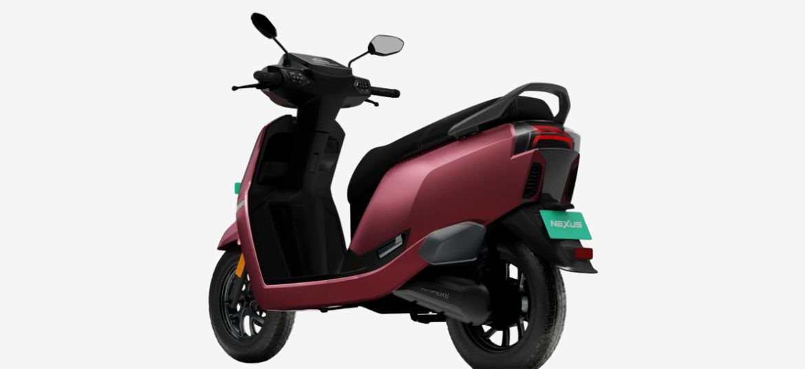 Ampere Nexus ST electric scooter rear view showing tail light design and body styling