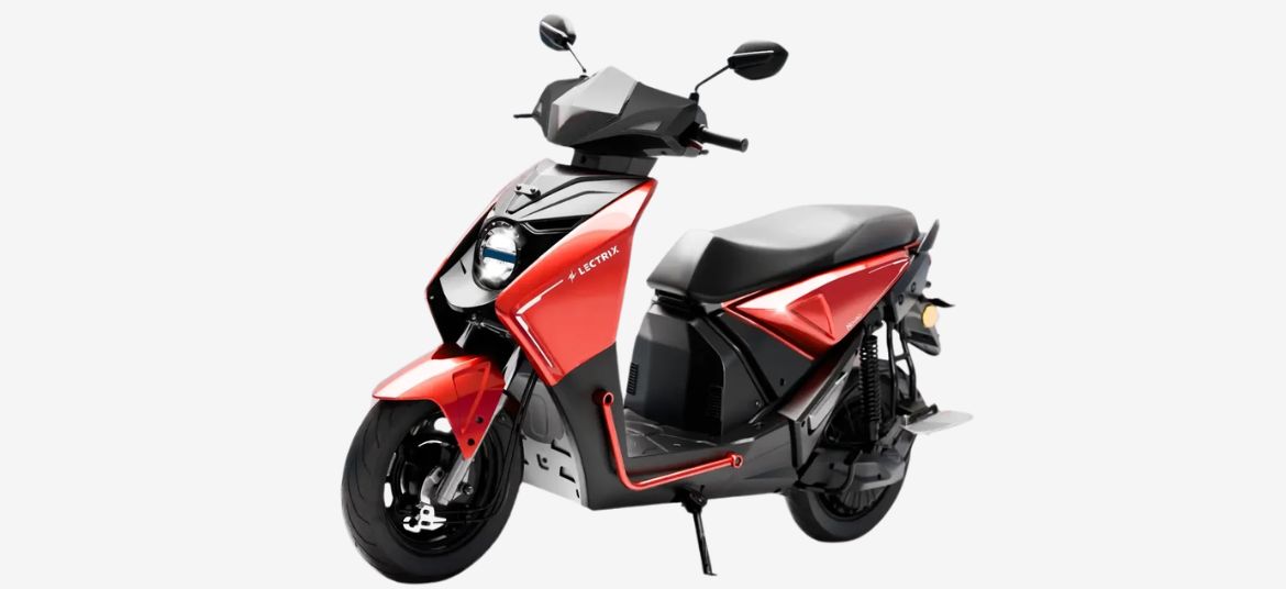 Lectrix NDuro 2.0 front three quarter view highlighting LED headlamp and body styling