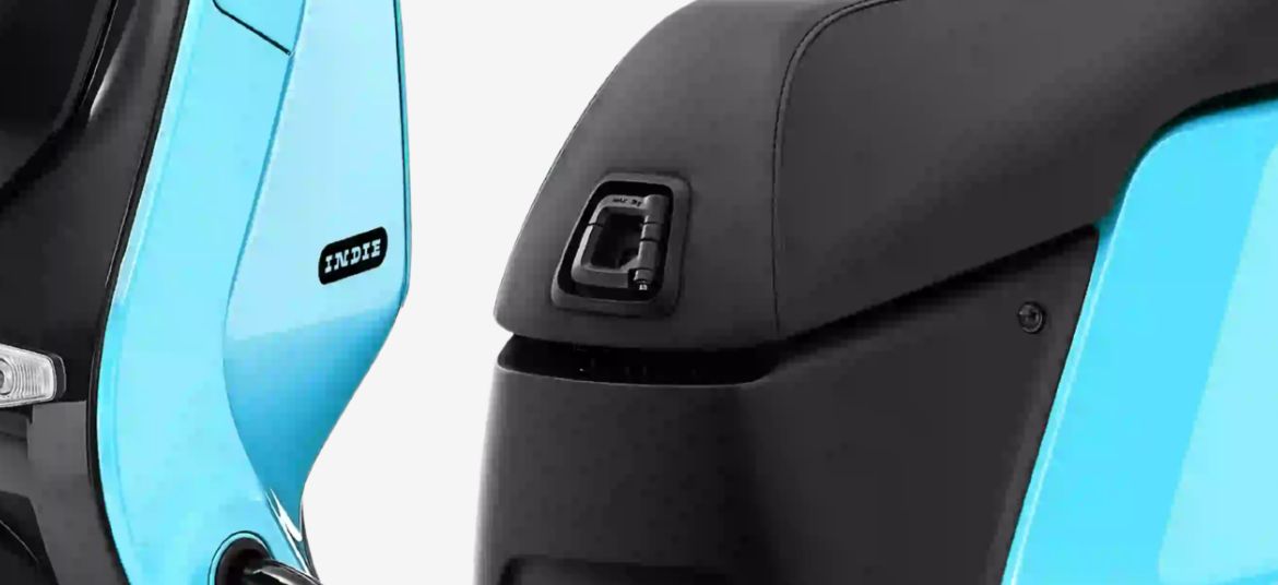 River Indie electric scooter bag hanger utility feature